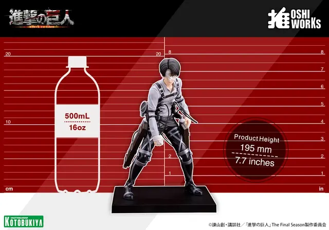「進撃の巨人」The Final Seasonからリヴァイ、サシャ、アルミンが手に取りやすい「OSHI WORKS」で立体化！