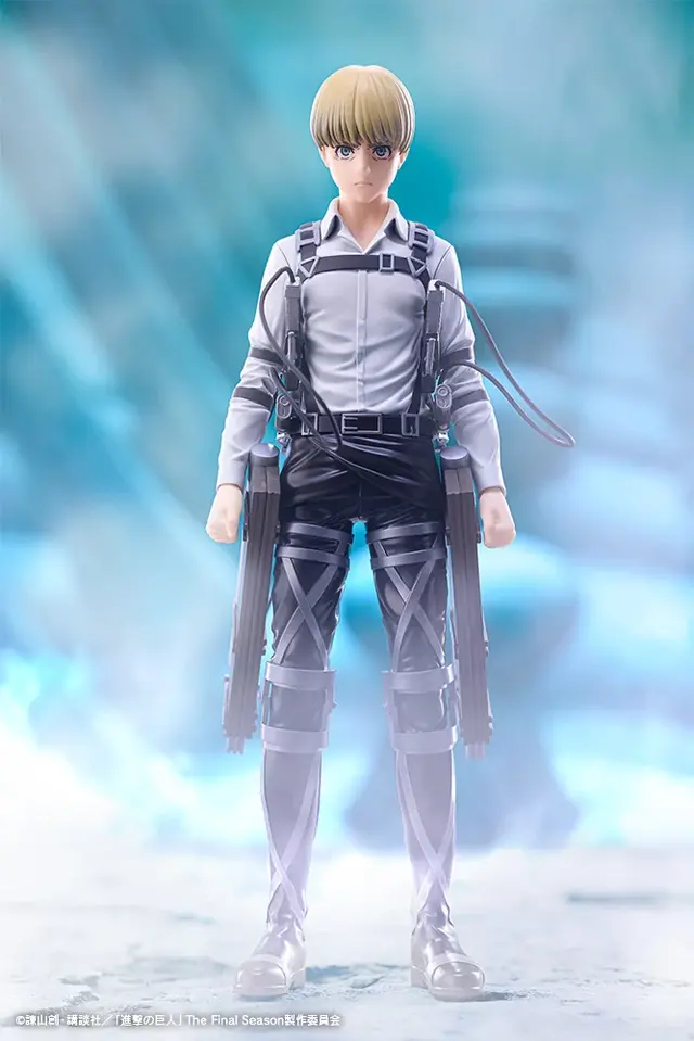 「進撃の巨人」The Final Seasonからリヴァイ、サシャ、アルミンが手に取りやすい「OSHI WORKS」で立体化！