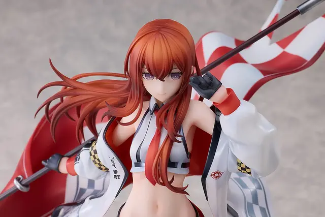 大胆にお腹魅せるレーシングガール姿！『STEINS;GATE』より「牧瀬紅莉栖」フィギュアが予約開始ー同衣装のぬいぐるみも展開