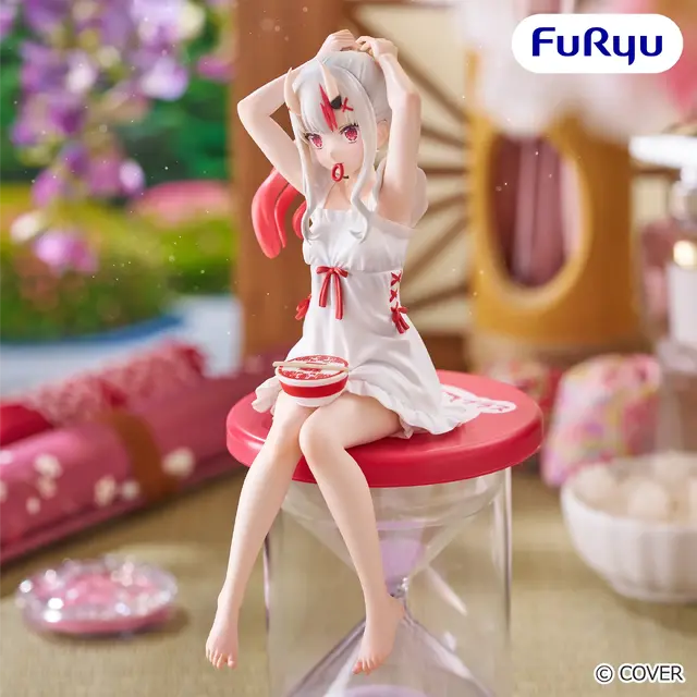 ホロライブ・百鬼あやめ、ラフな姿にドキッとする「ぬーどるストッパー」10月第5週より展開ー髪を結ぶポージングや後ろ姿は必見