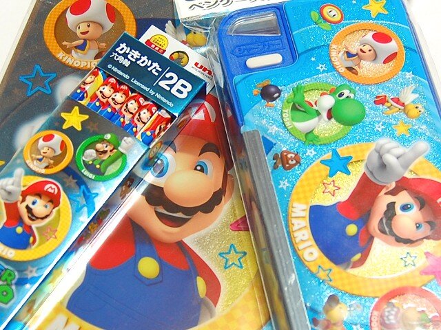 青と黒のキラキラ文具、マリオのステーショナリーグッズ2011・・・週刊マリオグッズコレクション第122回