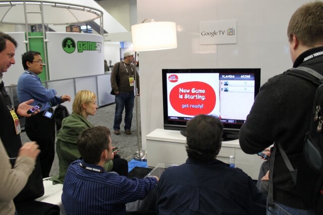 【GDC2011】ブースを初めて出展したグーグル、「Google TV」のゲームなどで注目を集める 