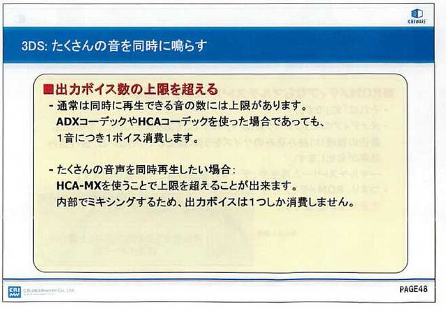 新型ゲーム機でも活躍するCRIのオーディオミドルウェア