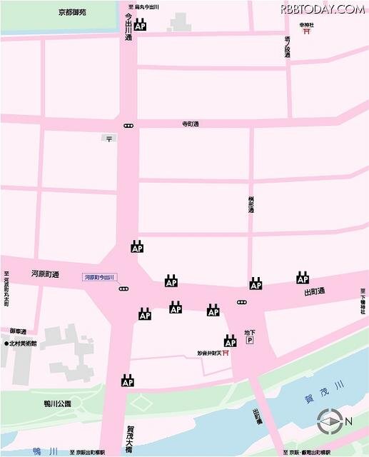 設置個所の地図 設置個所の地図