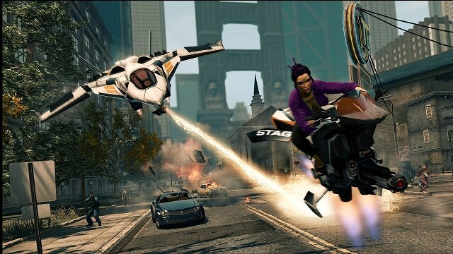 戦闘機 vs エアバイク！『Saints Row: The Third』最新スクリーンショット