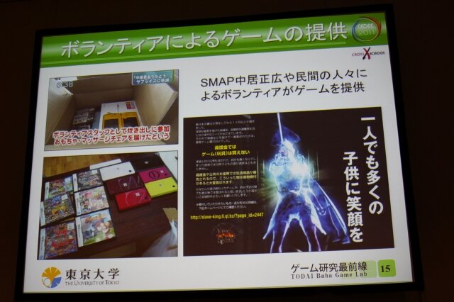 ボランティアによるゲームの提供