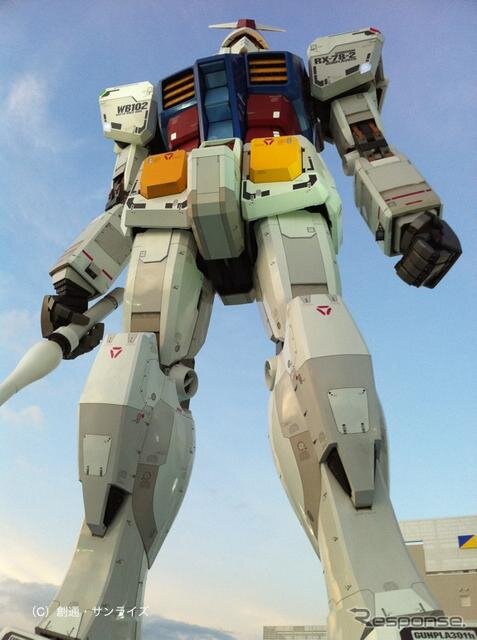 2010年に東静岡に登場した実物大ガンダム（C）創通・サンライズ