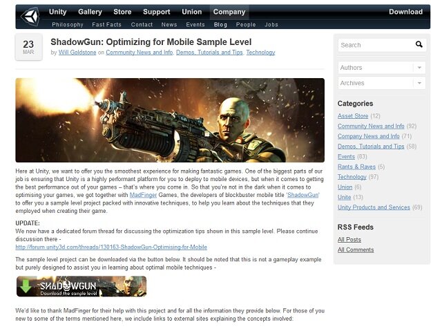 公式ブログからサンプルデモが落とせる