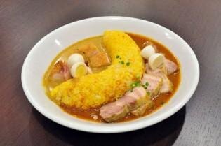 リンレン2色のバナナカレー