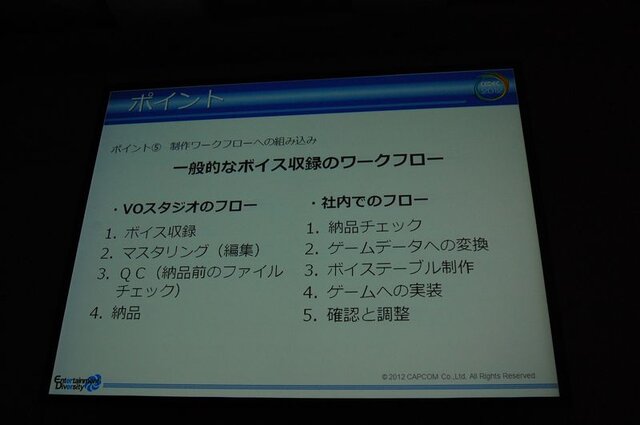 【CEDEC 2012】カプコンサウンドが考える日本と海外のゲームオーディオ制作