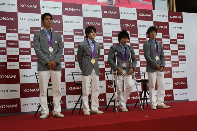 内村選手、山室選手、田中選手、藤井選手が登場！KONAMI競技部ロンドンオリンピック日本代表選手報告会