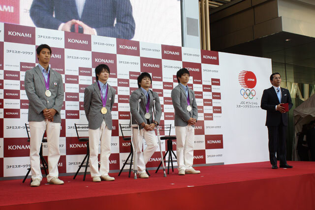 内村選手、山室選手、田中選手、藤井選手が登場！KONAMI競技部ロンドンオリンピック日本代表選手報告会