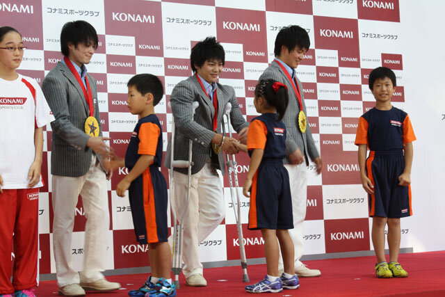 内村選手、山室選手、田中選手、藤井選手が登場！KONAMI競技部ロンドンオリンピック日本代表選手報告会