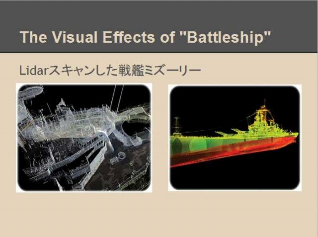 実際の戦艦をレーザースキャンでポリゴン化