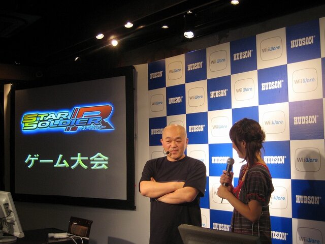 【ハドソンWiiウェアタイトル発表会】 最後は山本梓さんも交えて『スタソルR』ゲーム大会！(3)