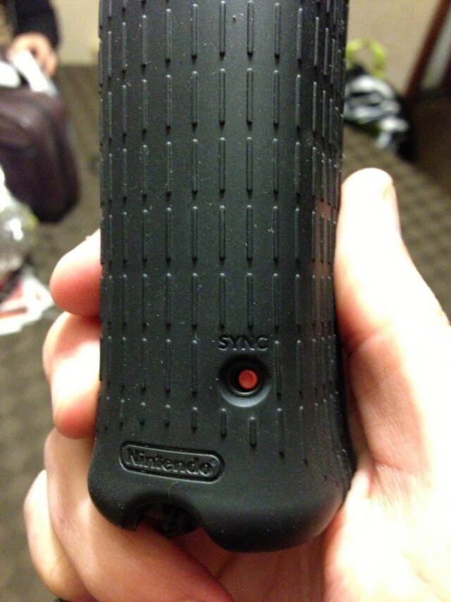 SYNCボタンが一目でわかるように