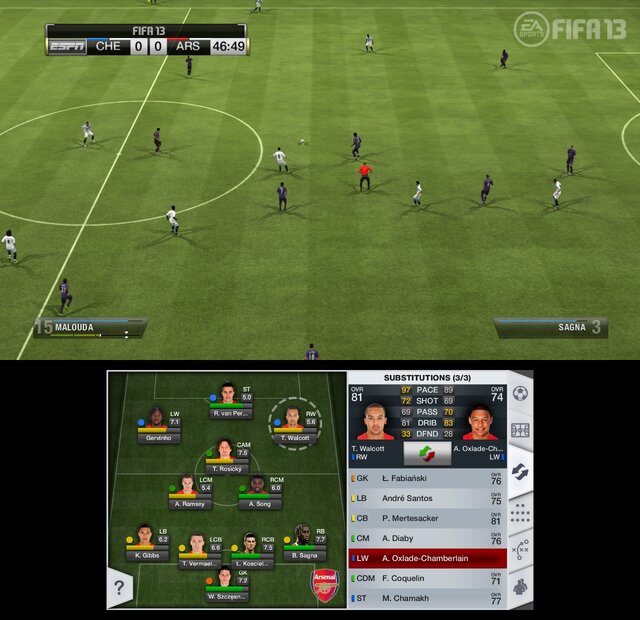 Wii U版『FIFA 13 ワールドクラスサッカー』GamePadを最大限活用したプレイを紹介