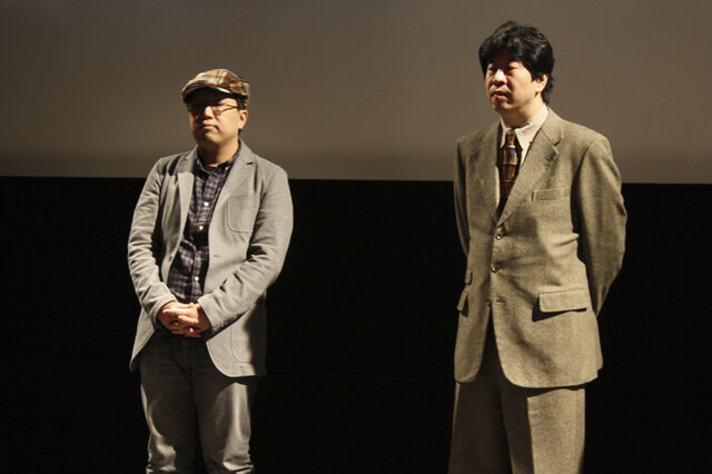 左・追崎史敏監督。「ケロロ軍曹」のキャラクターデザインや「おんたま！」の監督として有名