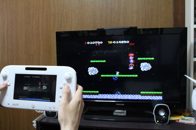 テレビとWii U GamePadに同じ画面が映ります