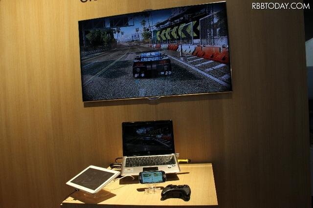 クラウド型ゲームサービスを参考出品