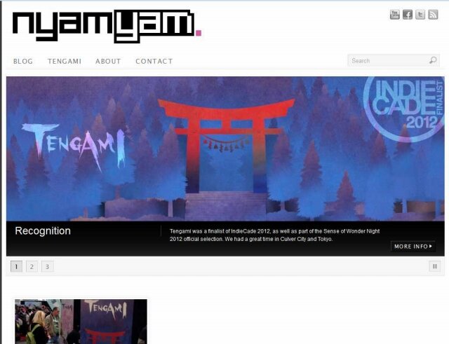 楢村氏の講演に影響を与えた『Tengami』のサイト