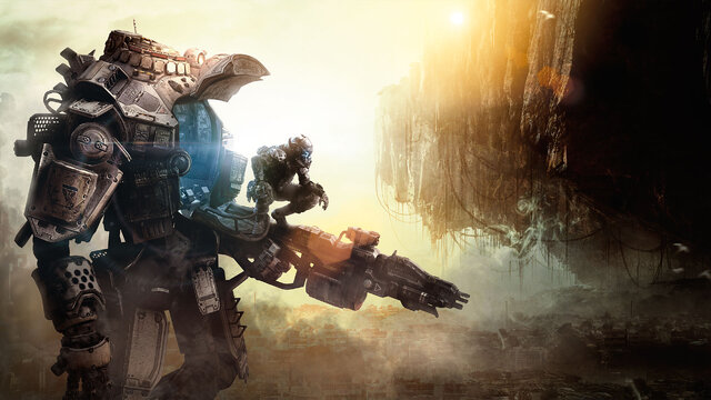 【E3 2013】Xbox One期待作『Titanfall』のプレイアブルデモを視聴。超高速回転する巨人と小人の戦いに注目