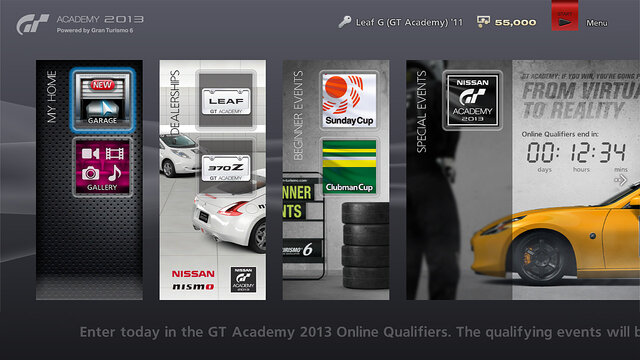 『グランツーリスモ6』の体験版となる『GTアカデミー2013』、本日から期間限定で配信開始