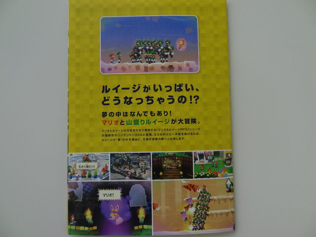 マリオ＆山盛りルイージ、夢の中でもブラザーアクション！『マリオ＆ルイージRPG4 ドリームアドベンチャー』のチラシ紹介