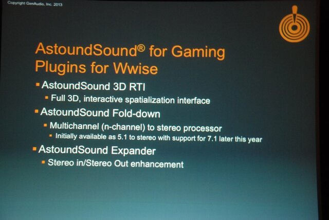 【GTMF2013】ゲームオーディオもいよいよ「2D」から「3D」の時代！？　AstoundSound for Gamingの威力