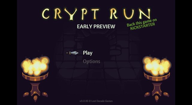 『Crypt Run』ブラウザデモの様子