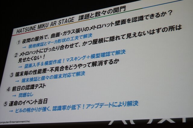 【CEDEC 2013】初音ミクが六本木でライブ！「HATSUNE MIKU AR STAGE」の開発事例