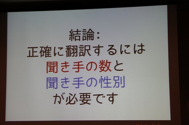 【CEDEC 2013】翻訳家の「推測」をなくして、質の高いローカライズを