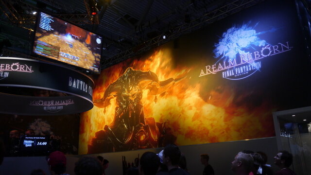 【gamescom 2013】『FF14新生エオルゼア』の実況イベントで大盛り上がりのスクウェア・エニックスブース