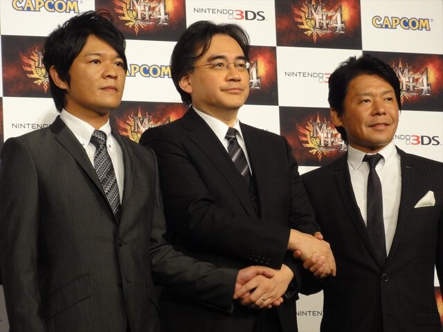 岩田社長挨拶全文公開『モンスターハンター4』完成発表会、任天堂×カプコンの象徴的コラボその詳細は「直接！」