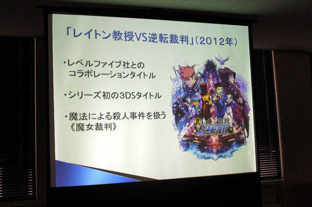 初のコラボレーションを果たした『レイトン教授VS逆転裁判』