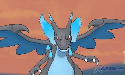 『ポケットモンスターＸ・Ｙ』身体は黒く、炎は青く変化したメガリザードンのもう1つの姿が明らかに