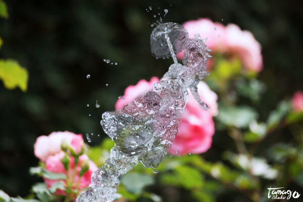 水が生み出すピーチ姫の姿