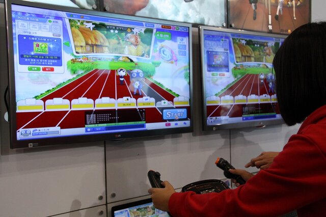 【G-STAR 2013】Sports＋Game！様々なデバイスとスポーツ用品を繋げるAmusewayブースレポート ― 対応ゲームにはケロロ軍曹の姿も