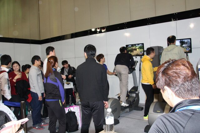 【G-STAR 2013】Sports+Game!様々なデバイスとスポーツ用品を繋げるAmusewayブースレポート ― 対応ゲームにはケロロ軍曹の姿も
