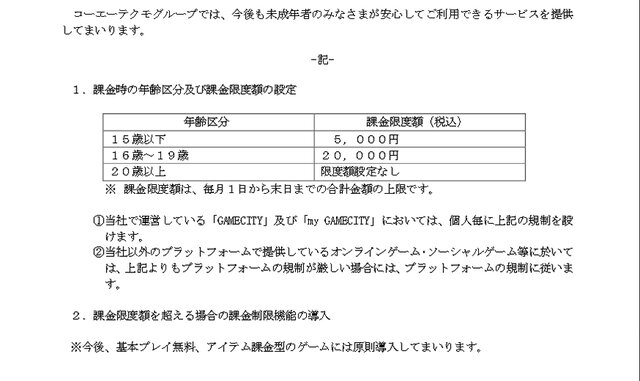 「コーエーテクモホールディングス」スクリーンショット