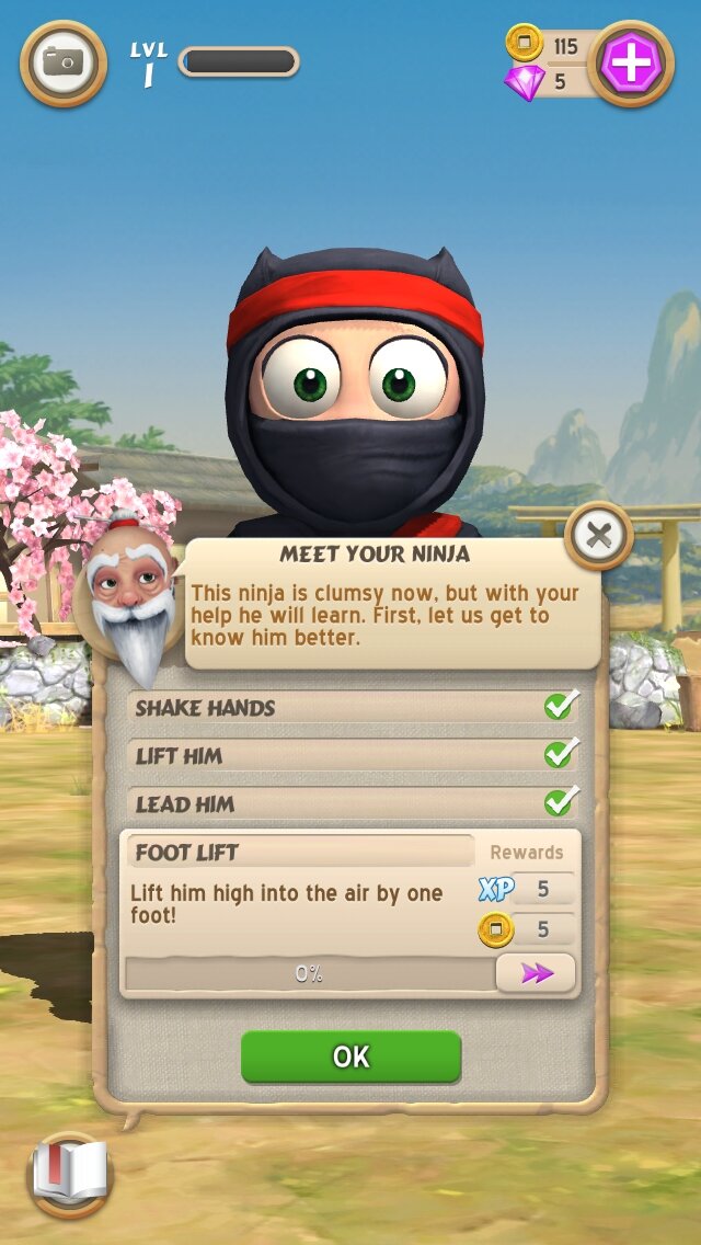 【あぴゅレビュ！】第52回 Appleの製品発表会でも紹介された育成ゲーム『Clumsy Ninja』、注目しておくべし