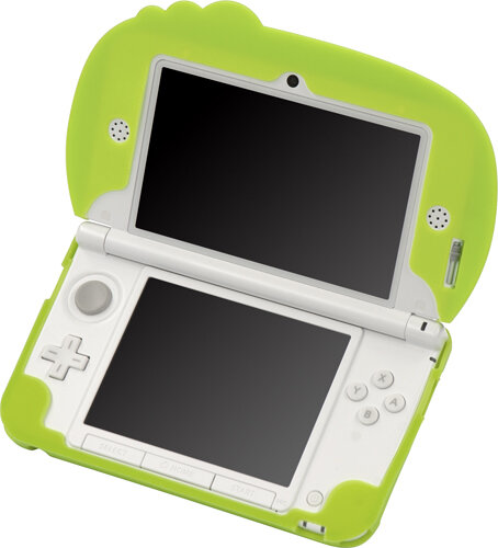 サイバーガジェット、ガチャピンの顔がキュートな3DS LL用「ガチャピン×ムック シリコンカバー」を2月7日に発売