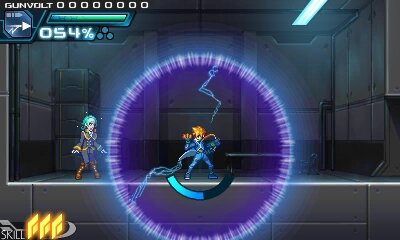 『ロックマンゼロ』などを手がけたインティ・クリエイツ×稲船敬二の2Dアクション『蒼き雷霆 ガンヴォルト』が3DS向けに発表