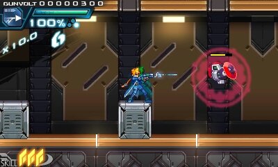 『ロックマンゼロ』などを手がけたインティ・クリエイツ×稲船敬二の2Dアクション『蒼き雷霆 ガンヴォルト』が3DS向けに発表