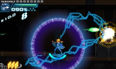 『ロックマンゼロ』などを手がけたインティ・クリエイツ×稲船敬二の2Dアクション『蒼き雷霆 ガンヴォルト』が3DS向けに発表