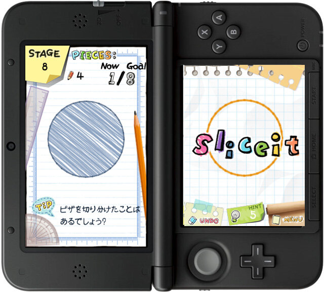 同じ大きさに図形を切り分ける新感覚パズル『SLICE IT!』