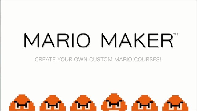 【E3 2014】スーパーマリオのステージを1から作れるWii Uソフト『Mario Maker』が発表