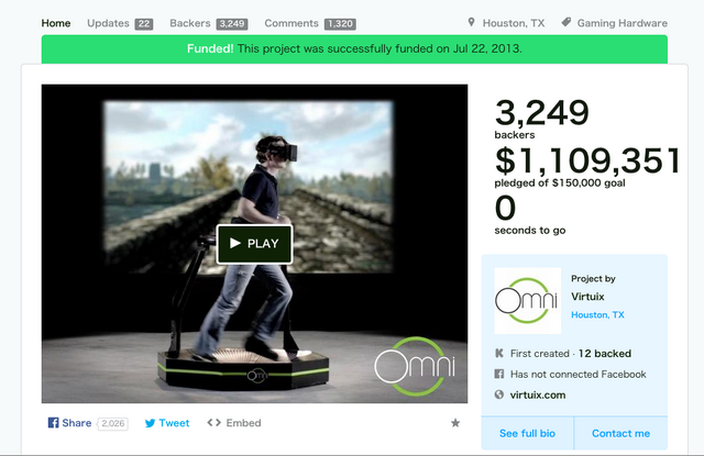 【E3 2014】究極のVRゲーム体験を提供する「オムニ」を試してみた
