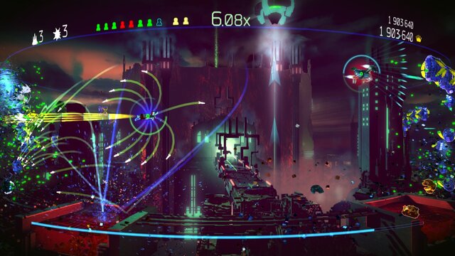 PS4『RESOGUN』ボクセルによる機体設計とオフライン協力プレイを追加するアップデート実施