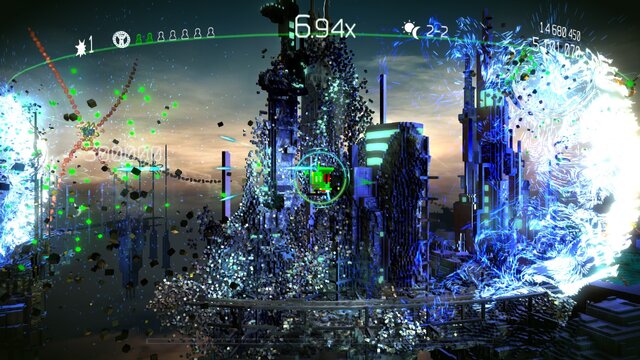 PS4『RESOGUN』ボクセルによる機体設計とオフライン協力プレイを追加するアップデート実施